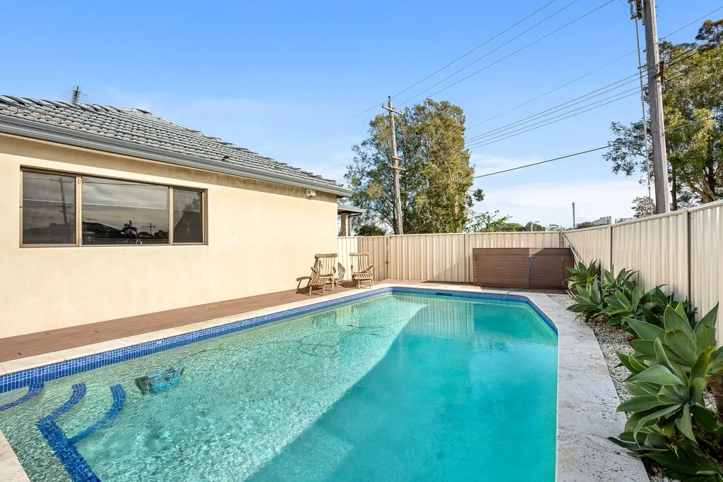 Swimming pool beside the home at 2A Chuter Avenue, Monterey